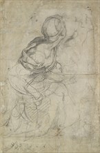 Studies for two kneeling Women, c1500-1520. Artist: Raphael.