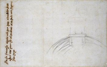 Sketch showing the Join of the Lantern and Cupola, and other Studies for St Peter's, c1490-1560. Artist: Michelangelo Buonarroti.