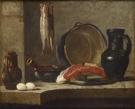 Still Life of Kitchen Utensils, c1733-1734. Artist: Jean-Simeon Chardin.