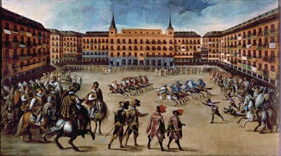Cañas game', party in the Plaza Mayor on the occasion of the marriage of the Prince of Wales with?