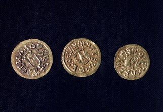 Gold coins, Visigothic period.
