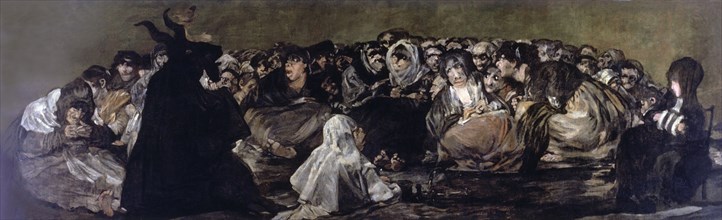 Witchess coven' (1797-1798), black painting by Francisco de Goya.