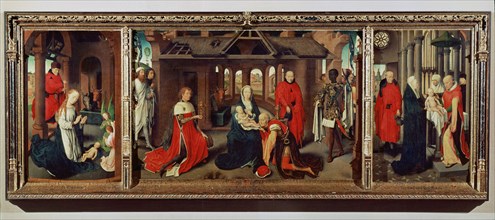 'The Adoration of the Magi', triptych by Hans Memling, preserved in the Prado Museum.