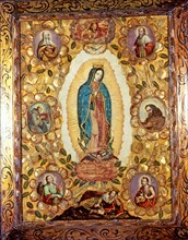 'Virgin of Guadalupe' by Miguel Gonzalez 1692, now in the Museum of America in Madrid.