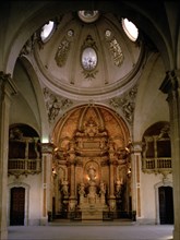 University of Cervera. Chapel and main altar, by Jaime Padro i Cots (1777-1787).