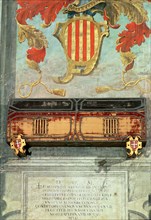 Wall Paintings and tomb of the Count of Barcelona Ramon Berenguer I 'the Older' (1024 - 1076).