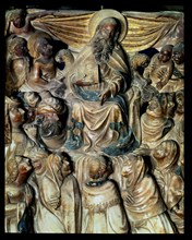 Alabaster altarpiece of the main altar or Santa Tecla altar of the Tarragona Cathedral, detail of?