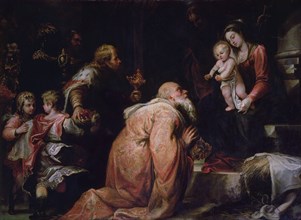 Adoration of the Magi', oil on canvas by Francisco Rizzi.