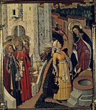 Altarpiece of the Transfiguration. 'Jesus and the Samaritan woman' in the Table of the predella, ?