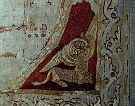 Standard of Saint Odon with a figure on a prayer. Tetramorph symbol representing Saint Luke. from?