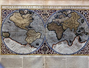 Atlas of Gerardus Mercator', 1595. World Map.