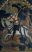 Saint George', central table of a missed altarpiece from the Franciscan Convent of Inca.