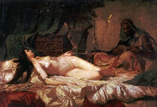 The Odalisque', 1861, oil by Marià Fortuny.