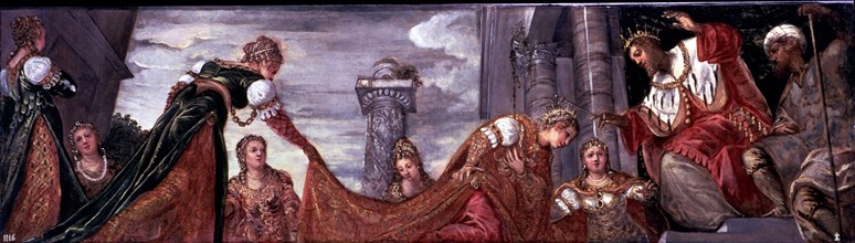 'Esther before Ahasuerus' by Jacopo Robusti Tintoretto.