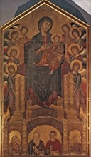 'Madonna on the throne', work by Cimabue.