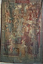 'The councilors visit the glass fair of the Borne on the first day of the year', tapestry on a c?