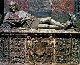 The Young Nobleman of Siguenza, tomb of Martin Vazquez de Arce in the chapel of St. Catherine in ?