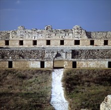 Exterior view of the House of the Nuns of Chichen Itza.
