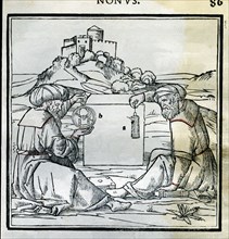 Engraving from 'De Arquitectura', Venice edition of 1511, from the work of Vitruvius: constructio?