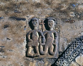 'Adam and Eve before the Original Sin', bas-relief on the façade of the church of San Luis de Al?