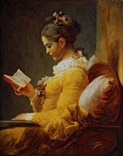 'Girl reading', by Jean Honoré Fragonard.