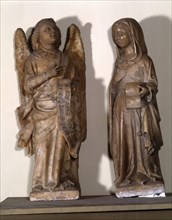 Annunciation', sculpture group in marble representing the Archangel Gabriel and the Virgin Mary, ?