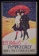 Advertising poster of the drug 'Pellets of Dr. Mackenzy', 1908.
