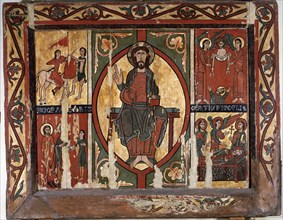 'Frontal of St. Martin of Tours', tempera on wood, the work consists of a central Pantocrator bl?