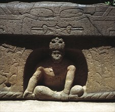 Altar from the Olmec culture in Villahermosa.
