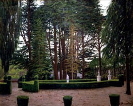 Gardens of Aranjuez', oil on canvas by Santiago Rusiñol.