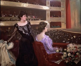 'The Lyceum', oil by Ramon Casas 1901-1902.