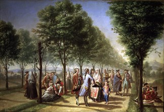Paseo de las Delicias in Madrid', 1785 Francisco Bayeu..