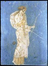 Diana the Huntress, fresco from the house Stabia at Pompeii.