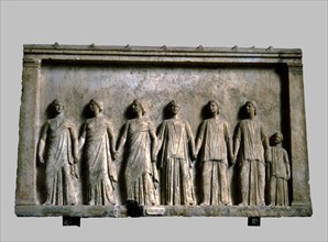 Bas-relief with the Graces, the Nymphs and the City.