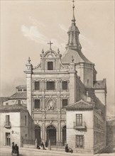 Sacramento Monastery, Madrid, engraving 1870.