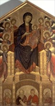 Enthroned Madonna', c. 1280 - 1285 (restored in 1997), work by Cimabue.