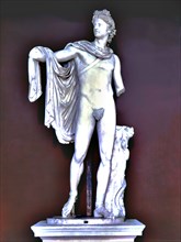 Apollo Belvedere, Roman copy of the second century from a Greek original of the 6th century B.C.,?
