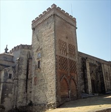 Tower of the church in the Castle of Aracena (Huelva).