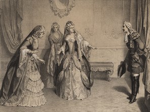 Farewell of the Princess of Ursins in Jadraque on December 23, 1714. Queen Elizabeth Farnese, new?