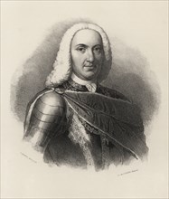 Philip V (1683-1746), called the Animoso, King of Spain from 1700-1746, engraving 1870.