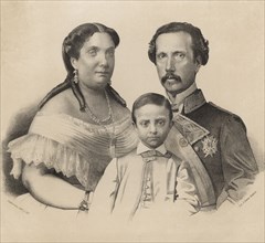 Elizabeth II (1830-1904), Queen of Spain from 1833-1868, with her husband, King consort D. Franci?