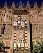 Detail of the main façade of the College of St. Therese or Teresinas, its construction began in 1?