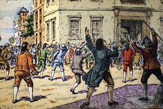 Mutiny of Aranjuez on March 17, 1808, repression of civilian-military revolt promoted by supporte?