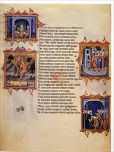 Page of 'Tragedy' by Seneca, 14th century manuscript.