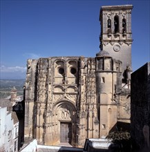 Façade of the Church of Santa Maria in Arcos de la Frontera.