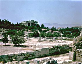 Athens, partial view of the agora.