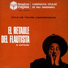 The Flutist altarpiece' by Jordi Teixido. Program of the work premiered at the Teatro Capsa, Barc?
