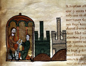 Bernat I Tallaferro from Besalú (? 970 - 1020), Count of Besalu, donates his son Guillem I the ca?
