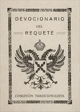Cover of the 'Prayer of the Requeté' approved by the Ecclesiastical Authority in Burgos, on Augus?
