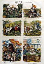 Provisional Government of 1869 - 1870, allegory about insurrection in Cuba, published in the jour?